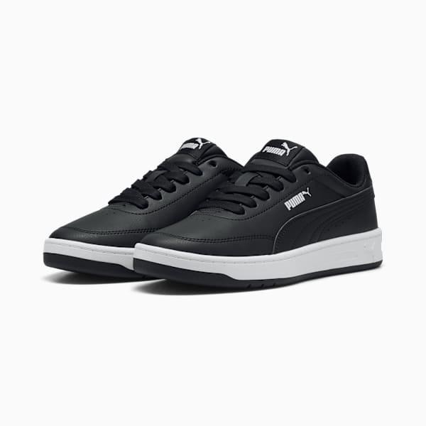 Court Classic Clean Sneakers Youth, PUMA Black-PUMA Black, extralarge