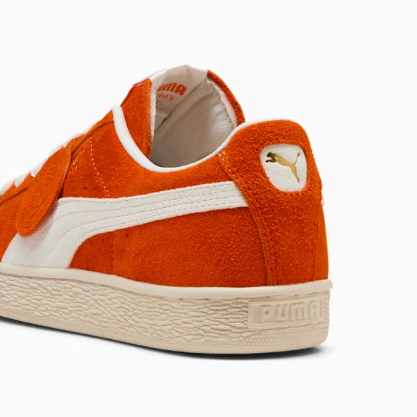 Suede Charles F. Stead IV Unisex, Orange Glo-PUMA White, extralarge