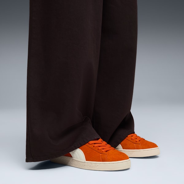 Suede Charles F. Stead IV Unisex, Orange Glo-PUMA White, extralarge