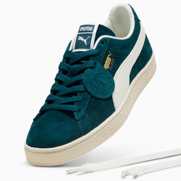 Tenis Suede Charles F. Stead V, Persian Blue-PUMA White, extralarge