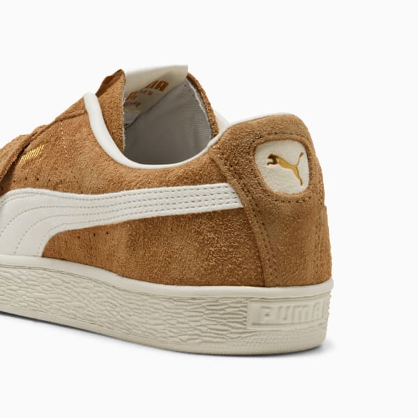 Suede Charles F. Stead V Sneakers, Honey Butter-PUMA White, extralarge
