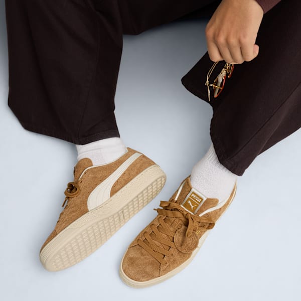 Tenis Suede Charles F. Stead V, Honey Butter-PUMA White, extralarge