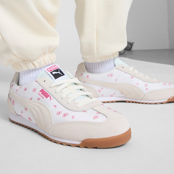 Arizona Cherry Blossom Sneakers, Frosted Ivory-Garnet Rose, extralarge