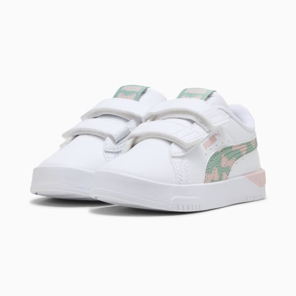 Jada Classic Girly Sneakers Toddlers, PUMA White-Light Moss-Mauve Mist, extralarge