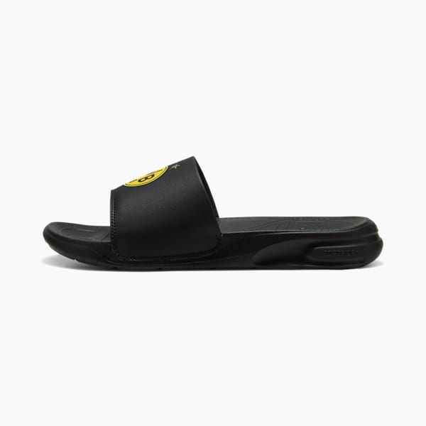 Softride Teamcat BVB Slides Unisex, PUMA Black-Faster Yellow-Victory Gold, extralarge