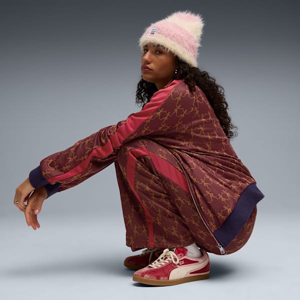 Tenis PUMA x KIDSUPER Brasil Panels, Dark Crimson-Alpine Snow, extralarge