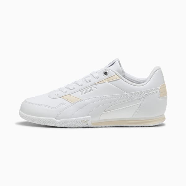 Bella Donna Big Kids' Easy On Sneakers, PUMA White-PUMA White-PUMA Silver, extralarge