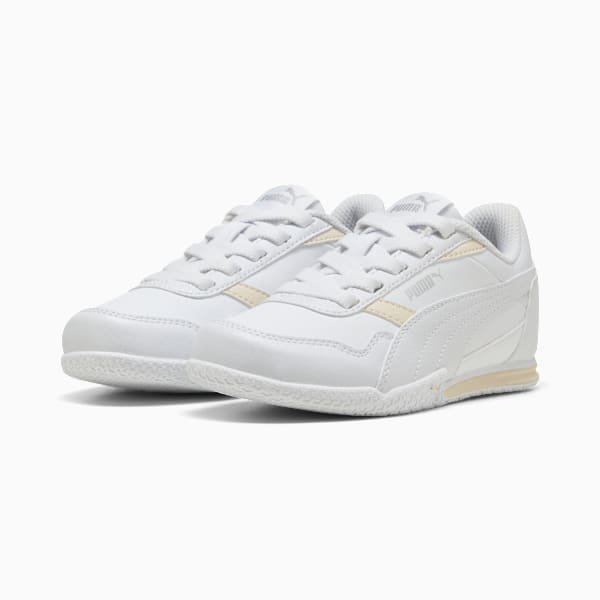 Bella Donna SL AC Kids, PUMA White-PUMA White-PUMA Silver, extralarge