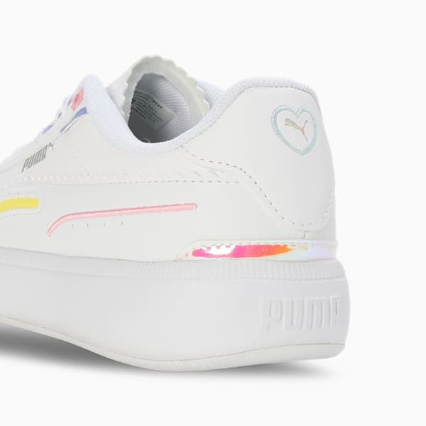 Tori Pixie V1 Women's All-day Comfort Sneakers, PUMA White-Lavendar Pop-Pale Lemon-PRISM PINK, extralarge-IND