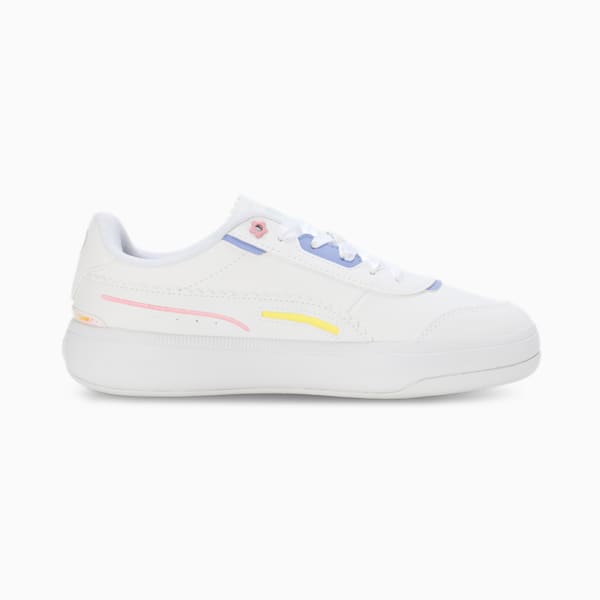 Tori Pixie V1 Women's All-day Comfort Sneakers, PUMA White-Lavendar Pop-Pale Lemon-PRISM PINK, extralarge-IND
