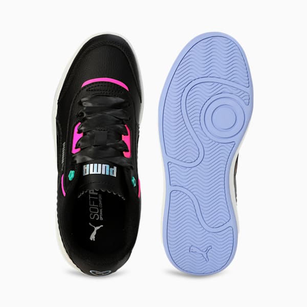 Tori Pixie V1 Women's All-day Comfort Sneakers, PUMA Black-Elektro Purple-Orange Peach-Ravish, extralarge-IND