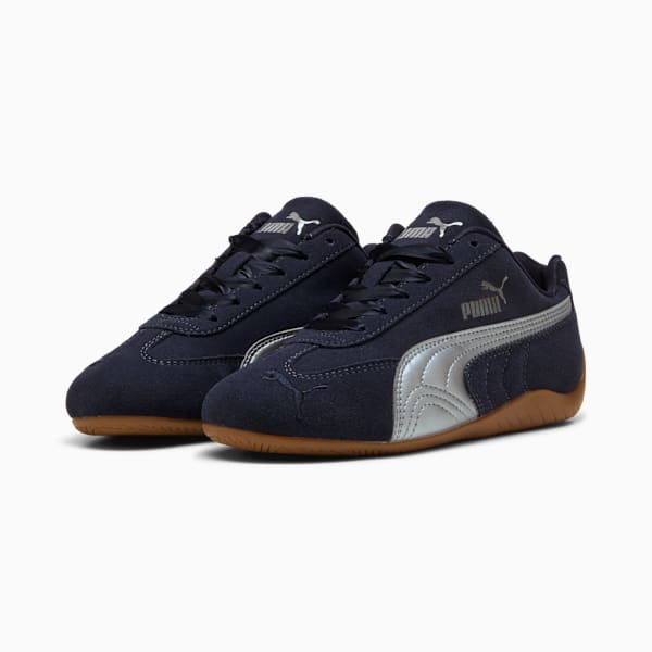 Speedcat Metallic Jr Youth, New Navy-PUMA Silver, extralarge