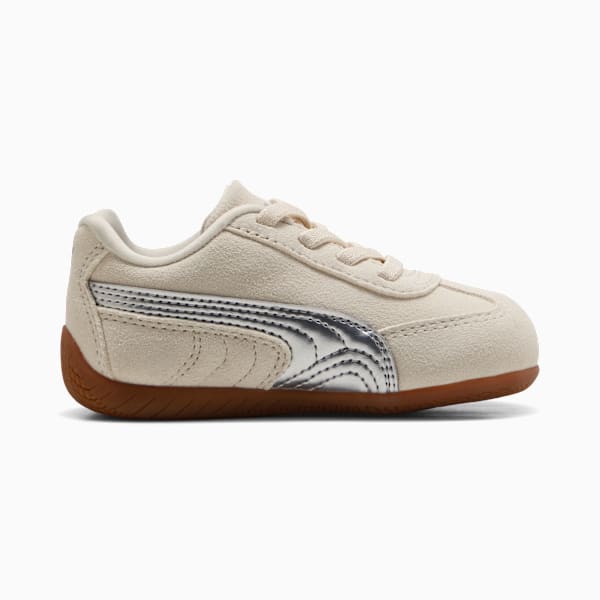 Tenis Speedcat Metallic para infantes, Alpine Snow-PUMA Silver, extralarge