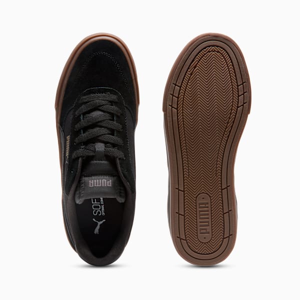 Court Classic Vulcanized Men's Sneakers, PUMA Black-PUMA Gold, extralarge