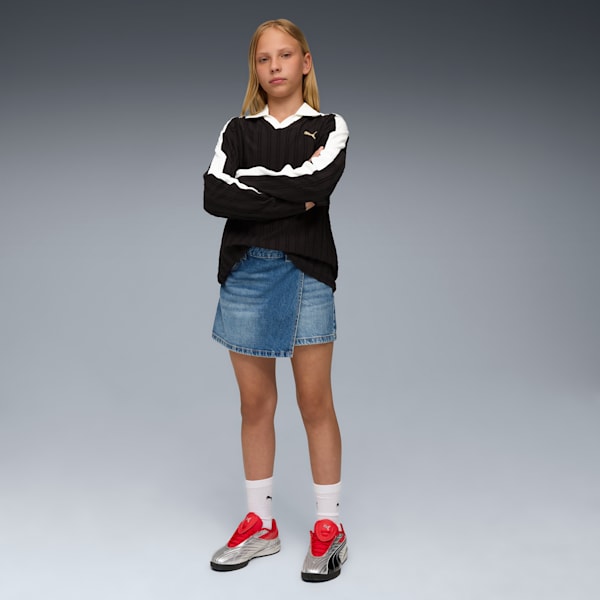 Tenis juvenil V-S2 Goalgetter, PUMA Silver-For All Time Red, extralarge