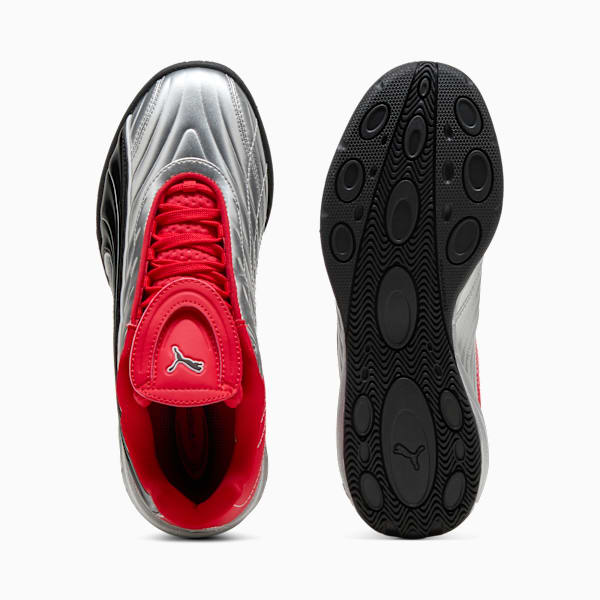 Tenis juvenil V-S2 Goalgetter, PUMA Silver-For All Time Red, extralarge