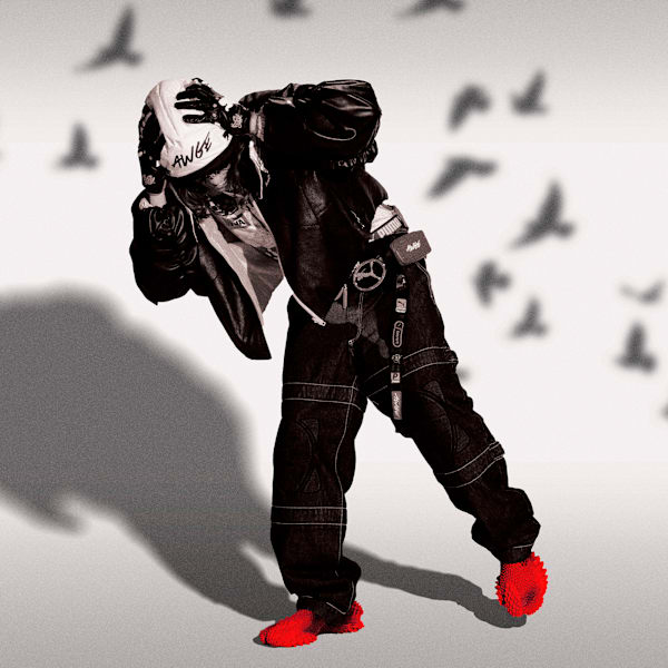 A$AP ROCKY x PUMA Mostro 3.D Men's Sneakers, Pop Red-Intense Red-PUMA Black, extralarge