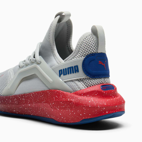 Tenis juvenil Softride Enzo 5 Speckle Fade, Cool Light Gray-Blazing Blue-For All Time Red, extralarge
