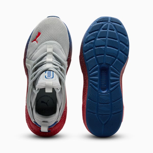 Tenis juvenil Softride Enzo 5 Speckle Fade, Cool Light Gray-Blazing Blue-For All Time Red, extralarge