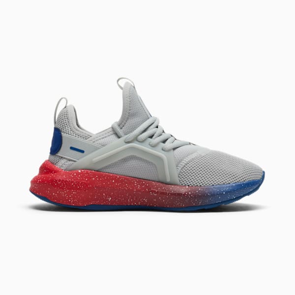 Tenis juvenil Softride Enzo 5 Speckle Fade, Cool Light Gray-Blazing Blue-For All Time Red, extralarge