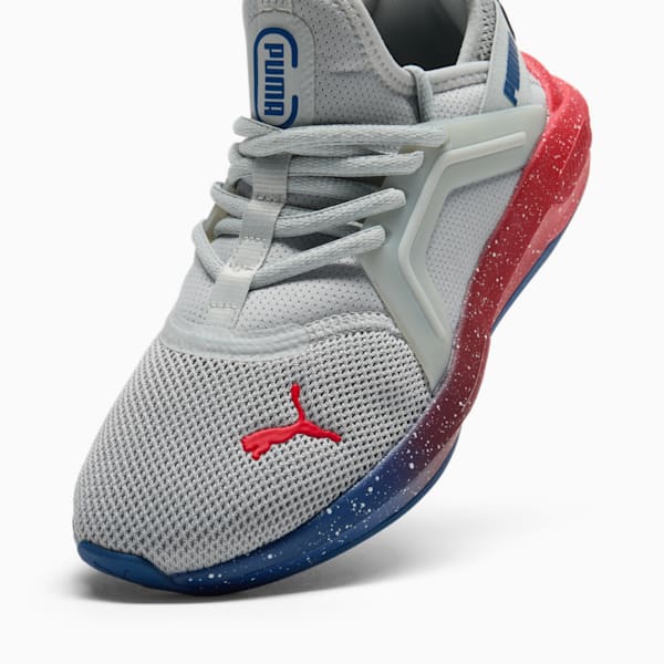 Tenis juvenil Softride Enzo 5 Speckle Fade, Cool Light Gray-Blazing Blue-For All Time Red, extralarge