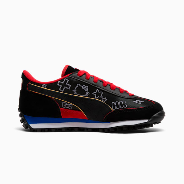 Tenis para mujer Easy Rider Goth PUMA x HELLO KITTY® AND FRIENDS, PUMA Black-For All Time Red-Mountain Blue, extralarge