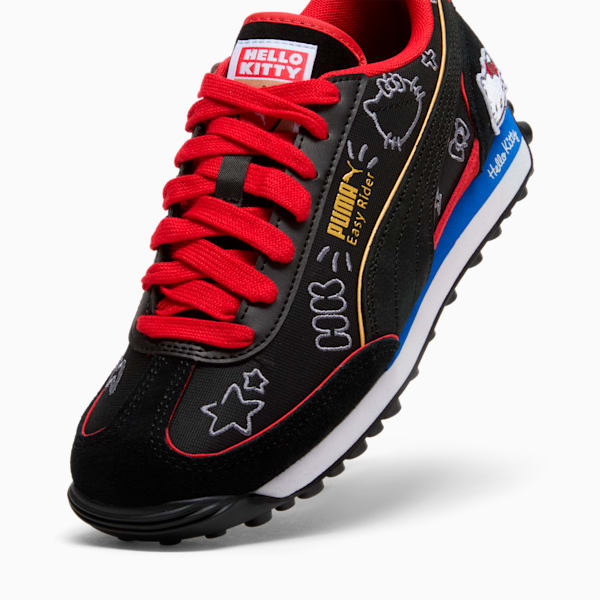 Tenis para mujer Easy Rider Goth PUMA x HELLO KITTY® AND FRIENDS, PUMA Black-For All Time Red-Mountain Blue, extralarge
