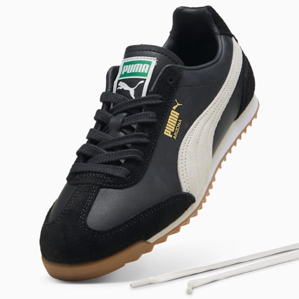 Arizona Retro Women's Sneakers, PUMA Black-Warm White, extralarge