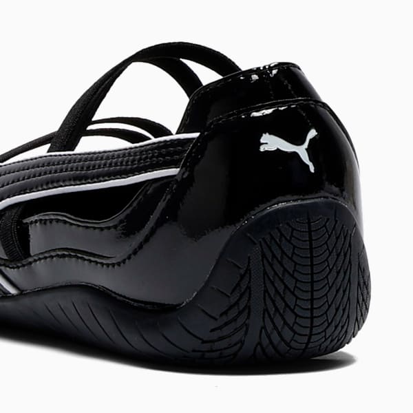 Speedcat Ballet Glossy Women's Shoes, PUMA Black-PUMA White, extralarge