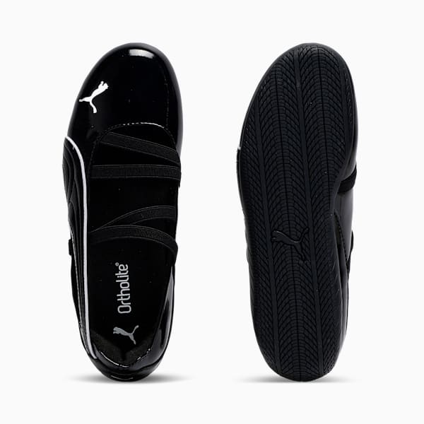 Speedcat Ballet Glossy Women's Shoes, PUMA Black-PUMA White, extralarge