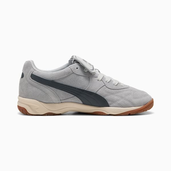 Grey PUMA men's shoe with dark stripe and textured sole.