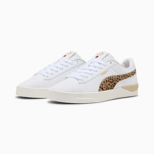Jada Classic Animal Flair Sneakers Women, PUMA White-PUMA Gold-Exotic Red, extralarge