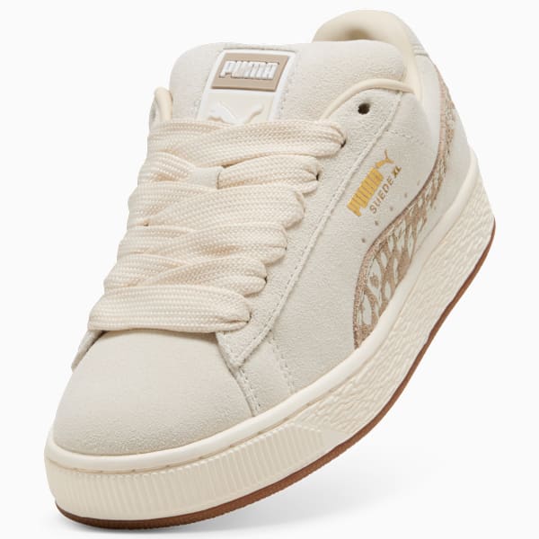 Suede XL Leopard Jr Youth, Alpine Snow-Warm White, extralarge