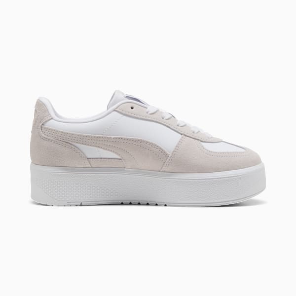 Palermo Elevata Winter Bliss Women's Platform Sneakers, PUMA White-Feather Gray, extralarge