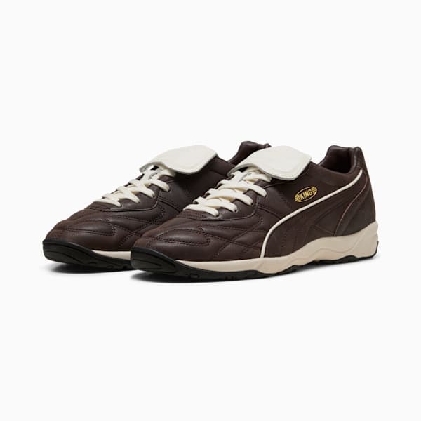 King Indoor Premium Sneakers Unisex, Dark Chocolate-Warm White, extralarge