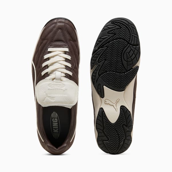 King Indoor Premium Sneakers Unisex, Dark Chocolate-Warm White, extralarge