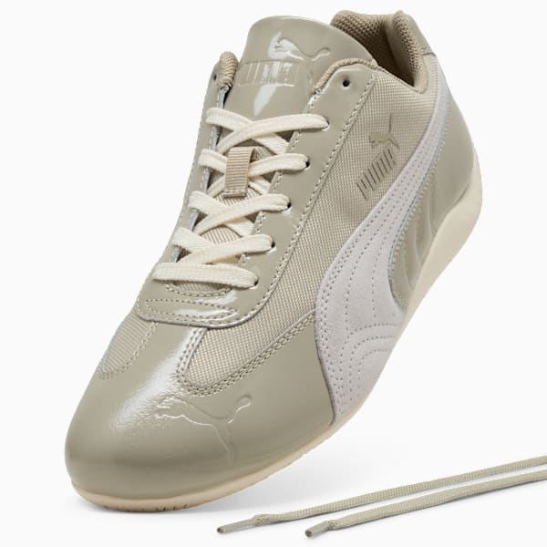 Speedcat Patent Sneakers, Pebble Gray-Feather Gray, extralarge