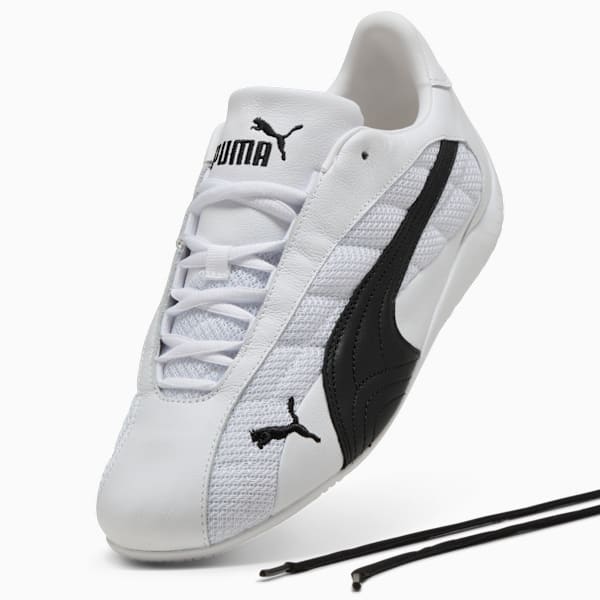 Speedcat Plus Leather Sneakers, PUMA White-PUMA Black, extralarge