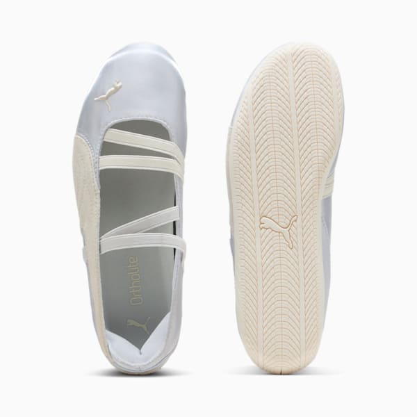 Speedcat Ballet Satin Women's Shoes, Silver Mist-Warm White, extralarge