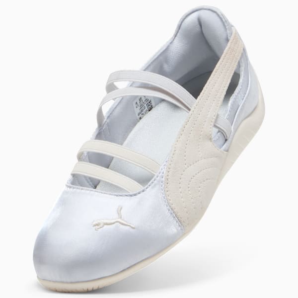 Tenis para mujer Speedcat Ballet Satin, Silver Mist-Warm White, extralarge