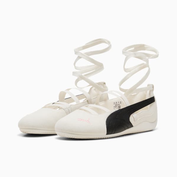 PUMA x ROSÉ Speedcat Ballet Shoes Women, Warm White-PUMA Black-Frosty Pink, extralarge