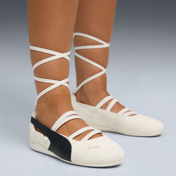 PUMA x ROSÉ Speedcat Ballet Women's Shoes, Warm White-PUMA Black-Frosty Pink, extralarge-IND