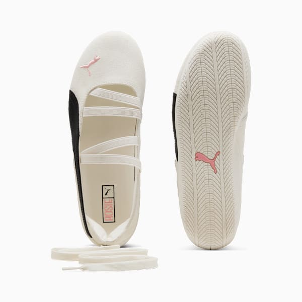 PUMA x ROSÉ Speedcat Ballet Shoes Women, Warm White-PUMA Black-Frosty Pink, extralarge