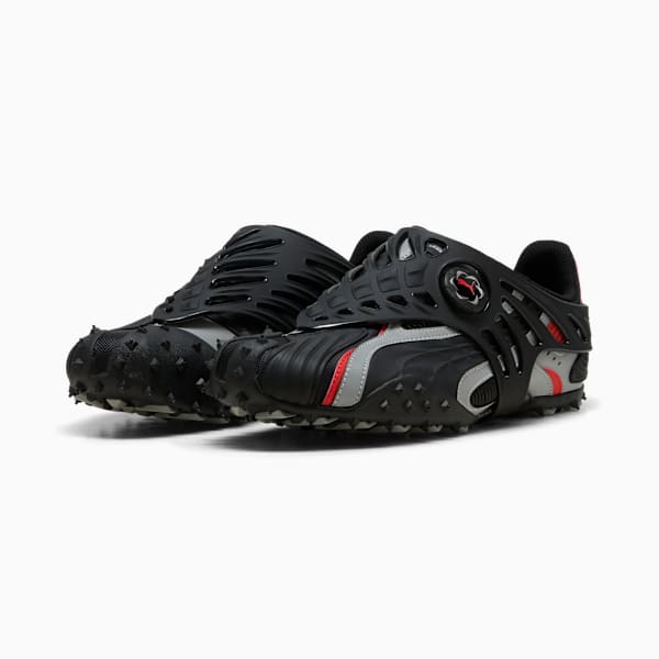 A$AP ROCKY x PUMA Mostro Gabbia Leather Sneakers Unisex, PUMA Black-PUMA Silver, extralarge