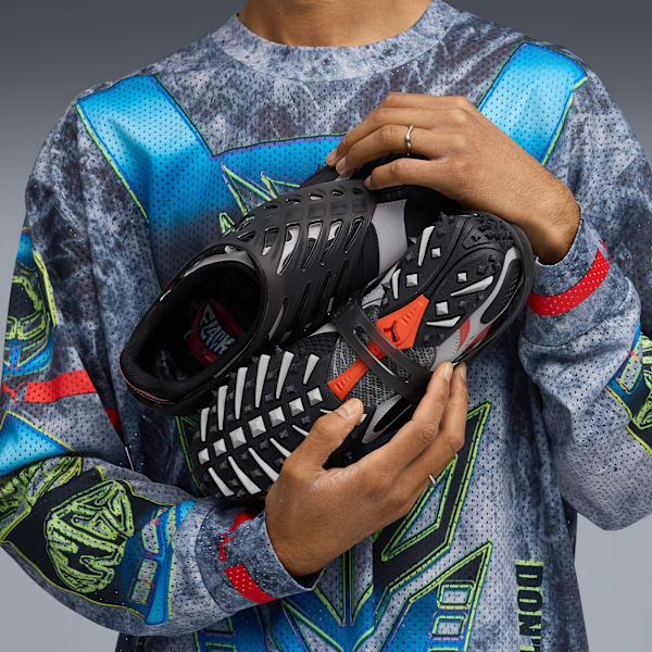 Tenis de cuero A$AP ROCKY x PUMA Mostro Gabbia unisex, PUMA Black-PUMA Silver, extralarge