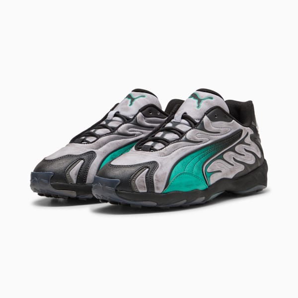 Inhale Distressed, Vibrant Silver-Vibrant Green, extralarge