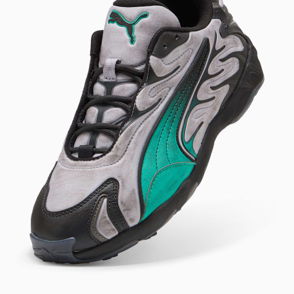 Inhale Distressed, Vibrant Silver-Vibrant Green, extralarge