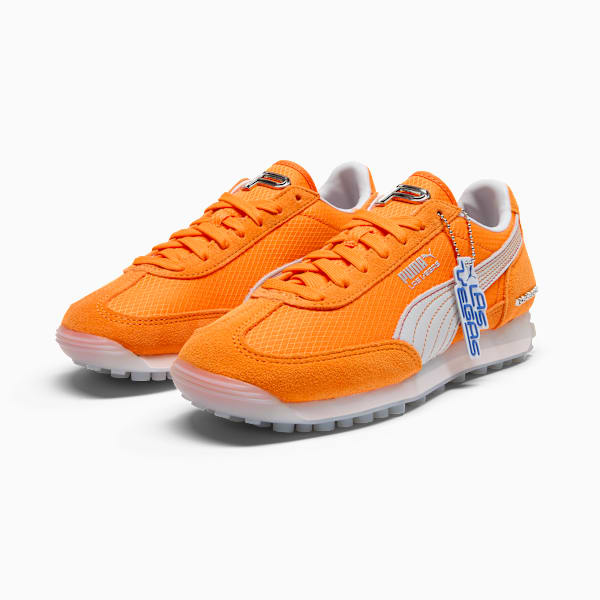 Easy Rider Club Flagship Wns Women, Orange Glo-PUMA White-Silver Mist, extralarge