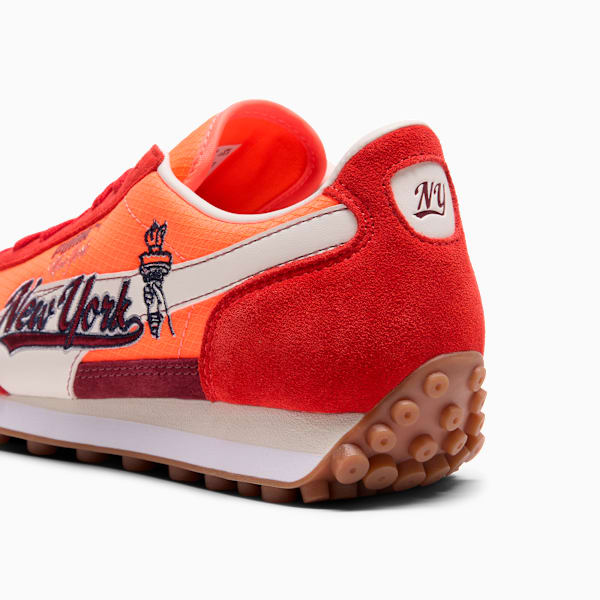 Easy Rider NYC Graffiti Women's Sneakers, For All Time Red-Glowing Red-Ruby Shimmer, extralarge