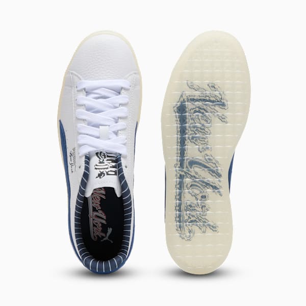 Clyde Graffiti Flagship Unisex, PUMA White-Persian Blue, extralarge